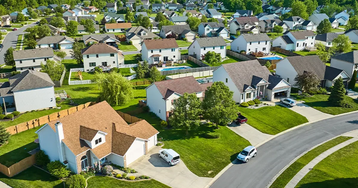 Overhead neighborhood