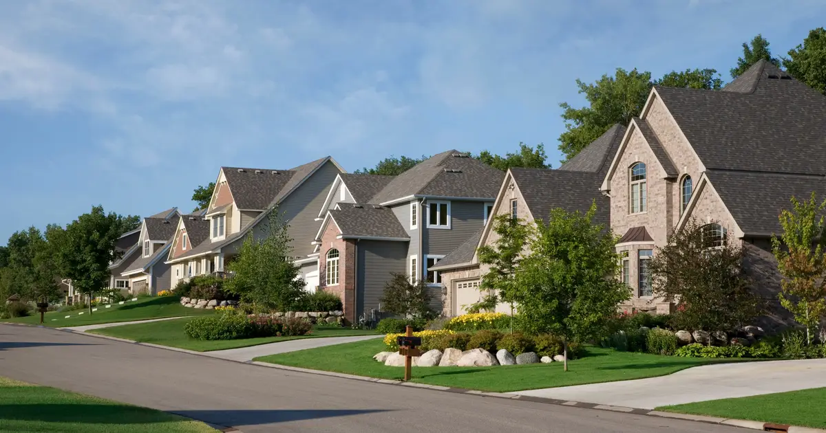 row of homes