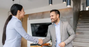 agents shaking hands